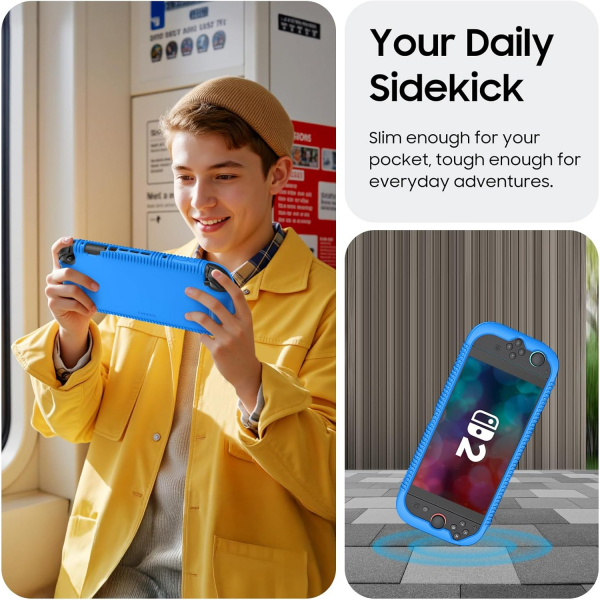 Fintie Nintendo Switch 2 Silikon Klf-Blue