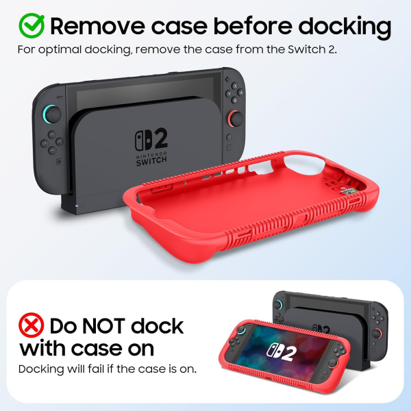Fintie Nintendo Switch 2 Silikon Klf-Red