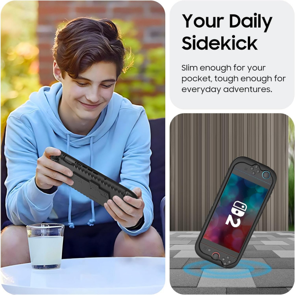 Fintie Nintendo Switch 2 Darbeye Dayankl Klf-Black