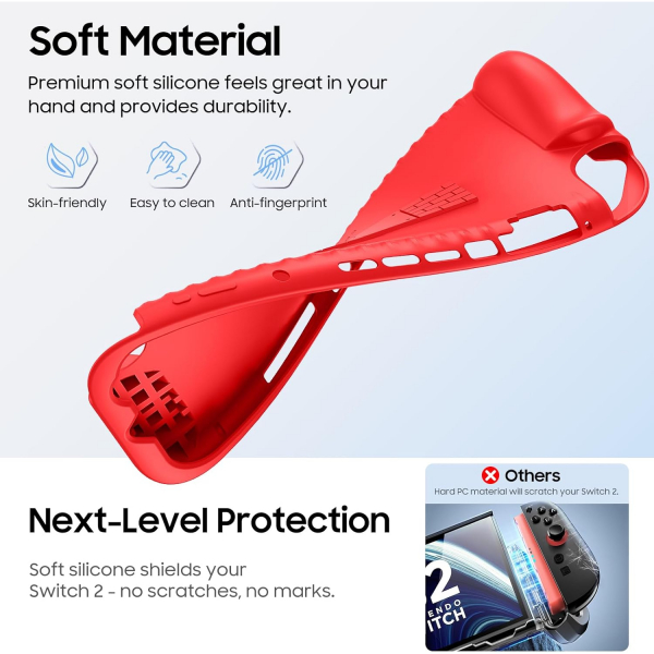 Fintie Nintendo Switch 2 Darbeye Dayankl Klf-Red