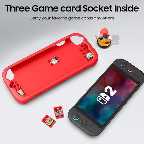 Fintie Nintendo Switch 2 Darbeye Dayankl Klf-Red