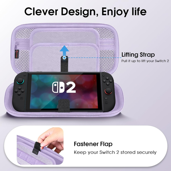 Fintie Nintendo Switch 2 Tama antas-Purple