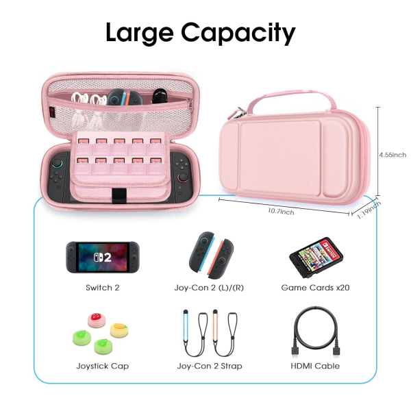 Fintie Nintendo Switch 2 Tama antas-Rose Gold