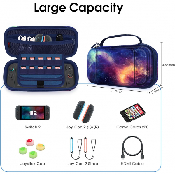 Fintie Nintendo Switch 2 Tama antas-Galaxy 