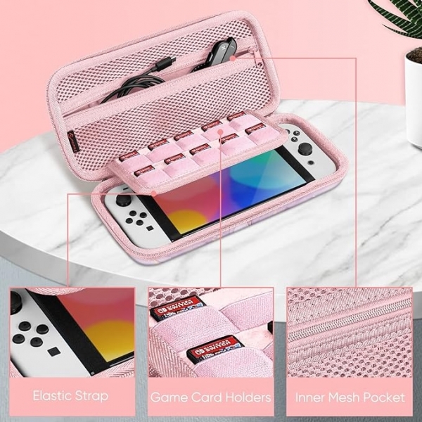 Fintie Nintendo Switch OLED Klf -Glittering Marble 