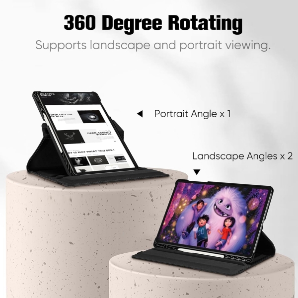 Fintie Rotating Serisi Galaxy Tab S9 Plus Klf