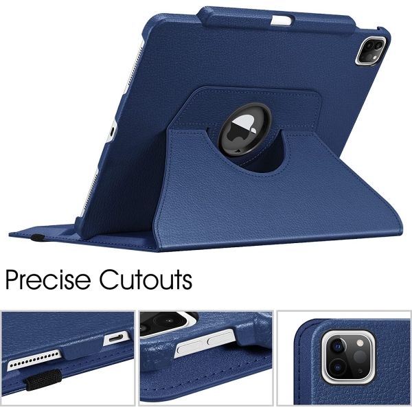 Fintie Rotating Serisi iPad Pro Koruyucu Klf (12.9 in)(6.Nesil)-Navy