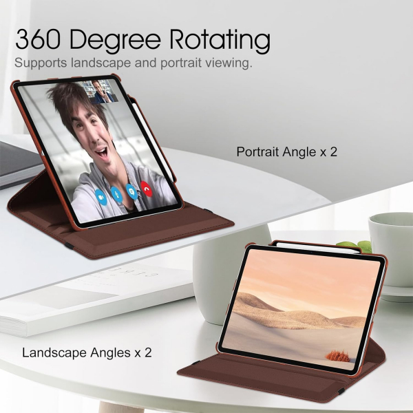 Fintie Rotating iPad Pro Klf (13 in)-Brown