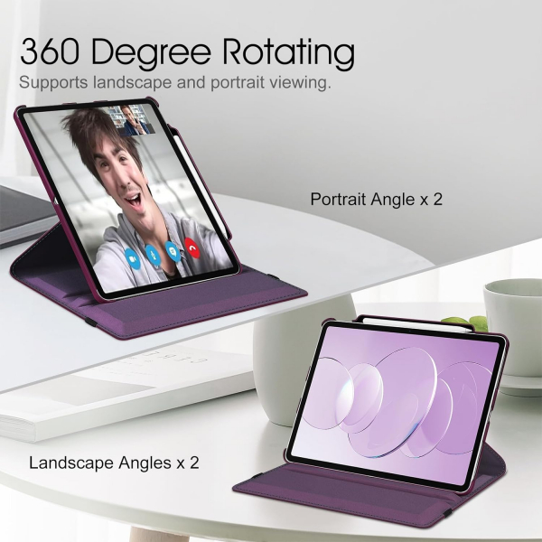 Fintie Rotating iPad Pro Klf (13 in)-Purple