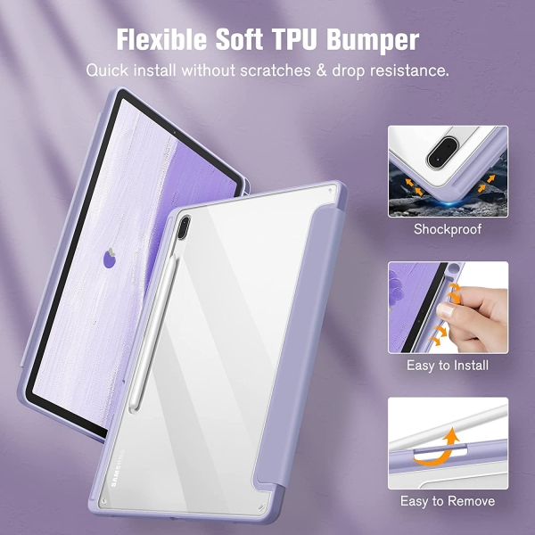 Fintie Samsung Galaxy S7 FE Klf (12.4 in)-Lilac