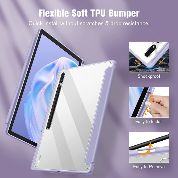 Fintie Samsung Galaxy Tab S8 Ultra Klf (14.6 in)-Lilac