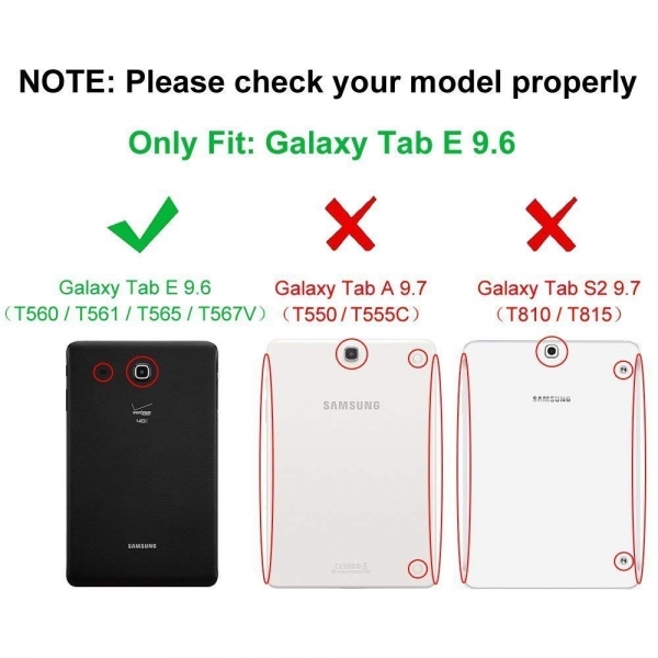 Fintie Samsung Galaxy Tab E Klf (9.6 in)-Pink