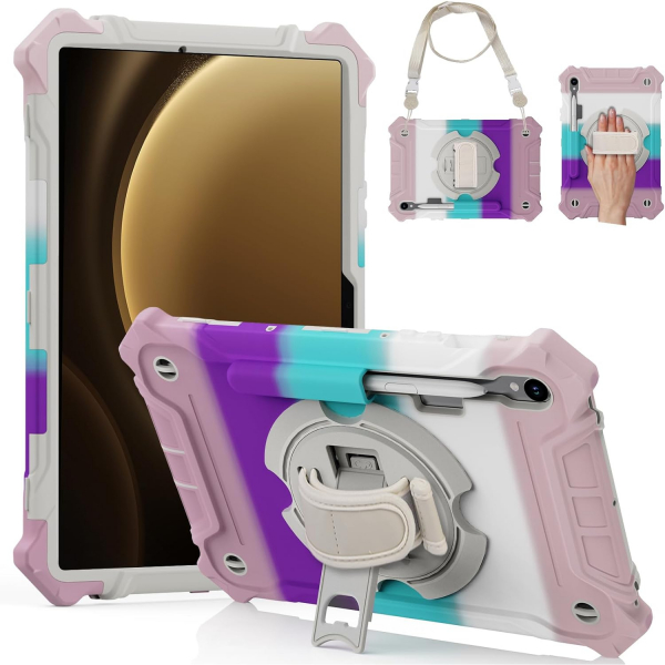 Ztotop Samsung Galaxy Tab S10 FE Rugged Klf-Colorful