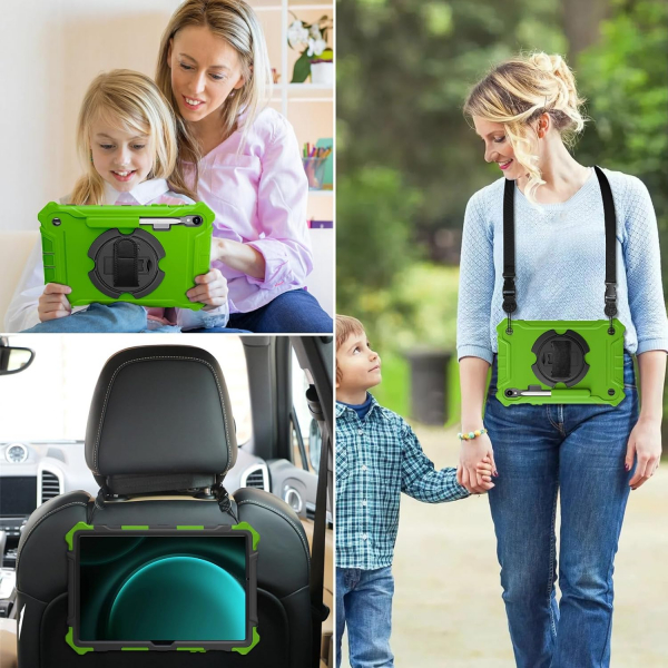 Ztotop Samsung Galaxy Tab S10 FE Rugged Klf-Green