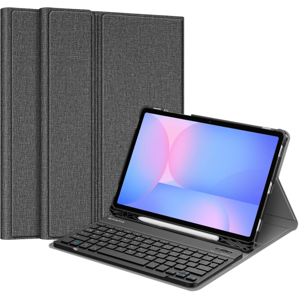 Fintie Samsung Galaxy Tab S10 FE Klavyeli Klf-Gray