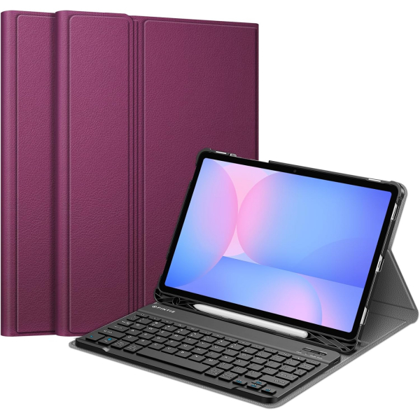 Fintie Samsung Galaxy Tab S10 FE Klavyeli Klf-Purple