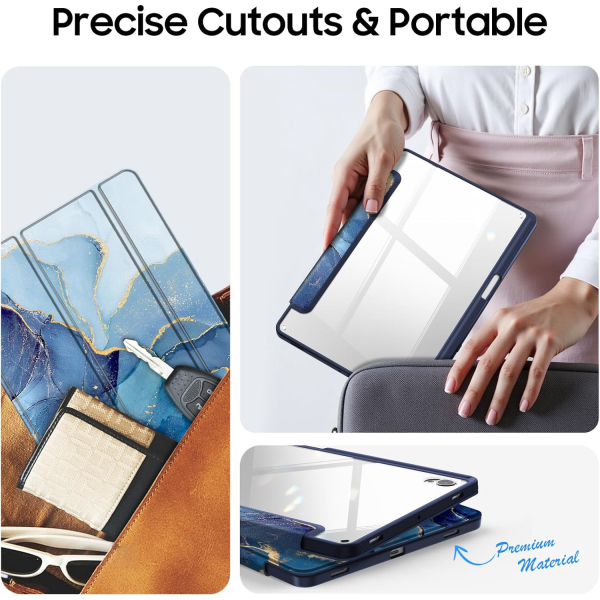 Fintie Samsung Galaxy Tab S11 Slim Klf -Ocean Marble