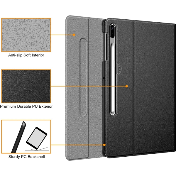 Fintie Samsung Galaxy Tab S7 FE 2021 Klavyeli Klf (12.4 n)-Black