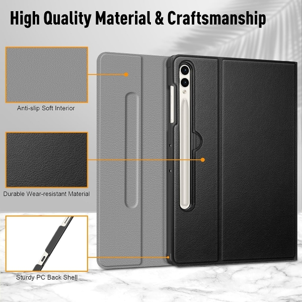 Fintie Samsung Galaxy Tab S9/S10 Plus Klavyeli Klf -Black