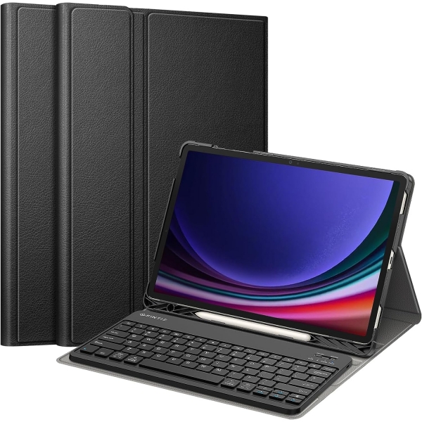 Fintie Samsung Galaxy Tab S9/S10 Plus Klavyeli Klf -Black