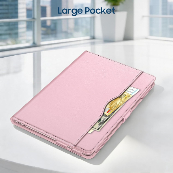 Fintie Standl� Deri MacBook Neo Laptop K�l�f�-Blush