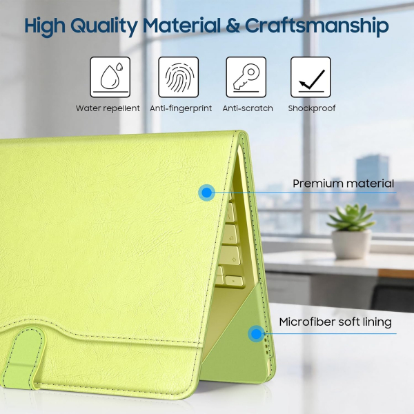 Fintie Standl� Deri MacBook Neo Laptop K�l�f�-Citrus