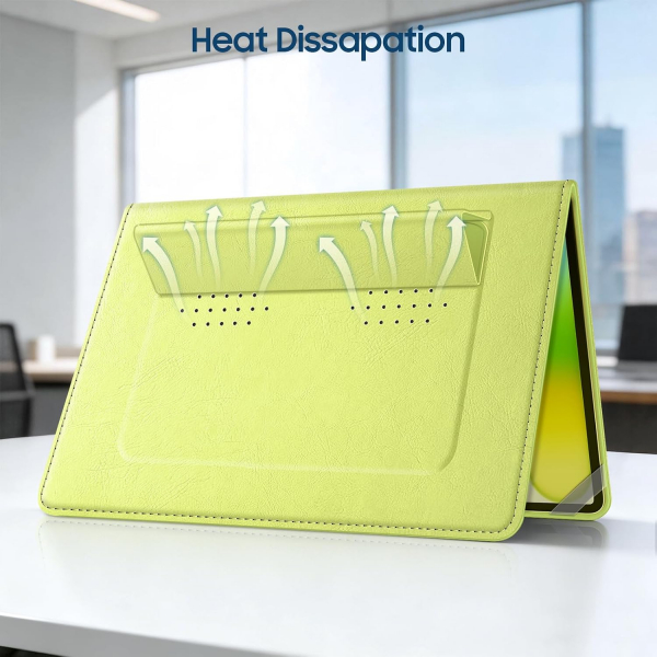 Fintie Standl� Deri MacBook Neo Laptop K�l�f�-Citrus