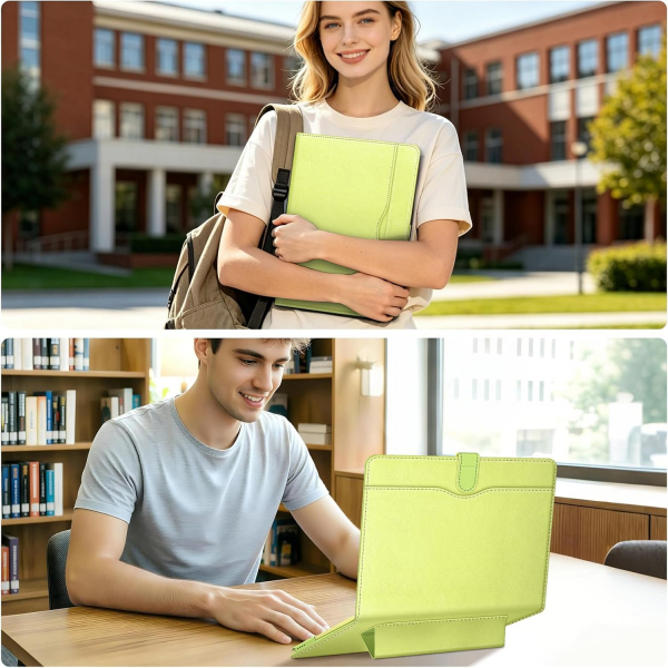 Fintie Standl� Deri MacBook Neo Laptop K�l�f�-Citrus