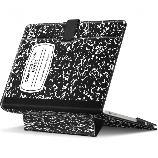 Fintie Standl� Deri MacBook Neo Laptop K�l�f�-Composition Book