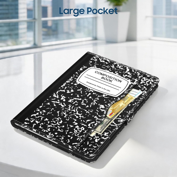 Fintie Standl� Deri MacBook Neo Laptop K�l�f�-Composition Book