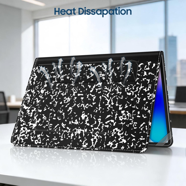 Fintie Standl� Deri MacBook Neo Laptop K�l�f�-Composition Book