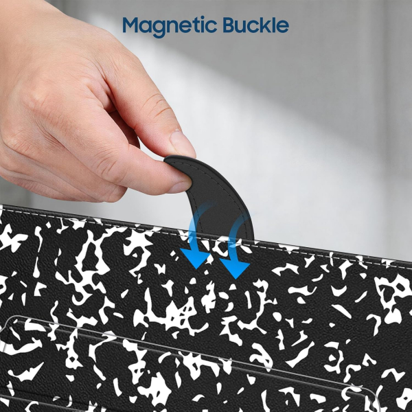 Fintie Standl� Deri MacBook Neo Laptop K�l�f�-Composition Book