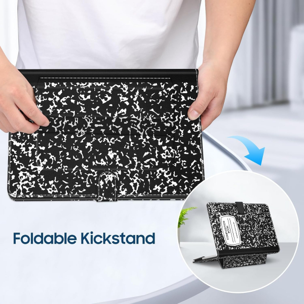 Fintie Standl� Deri MacBook Neo Laptop K�l�f�-Composition Book