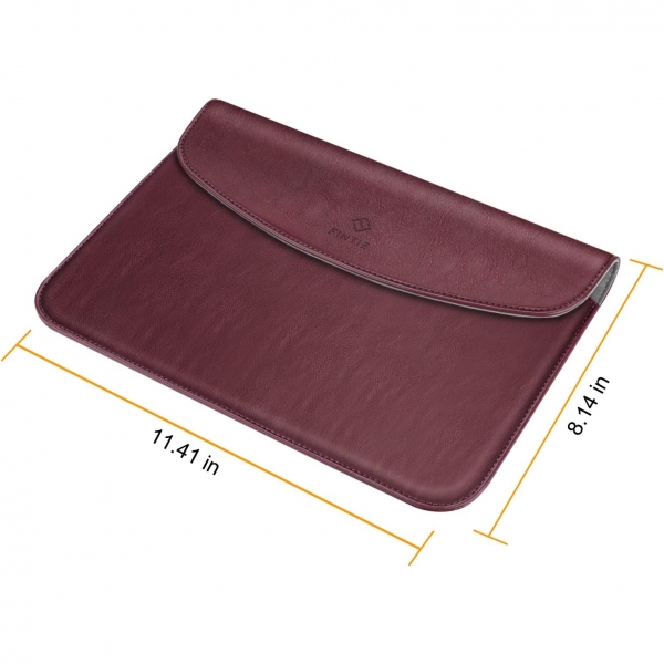 Fintie Sleeve Microsoft Surface Go 4 Deri Klf-Burgundy