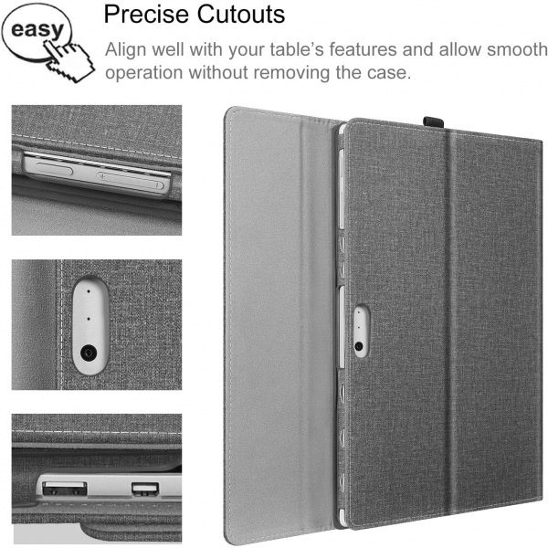 Fintie Surface Pro 7 Klf (12.3 in)-Gray 