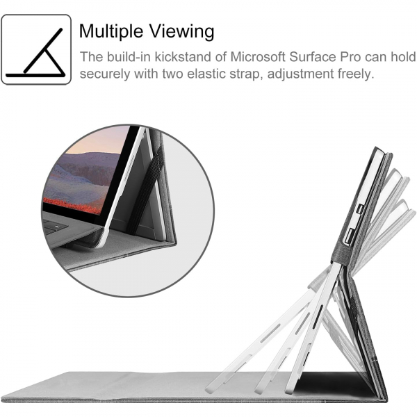Fintie Surface Pro 7 Klf (12.3 in)-Gray 