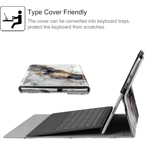Fintie Surface Pro 7 Klf (12.3 in)-Cloudy Marble 