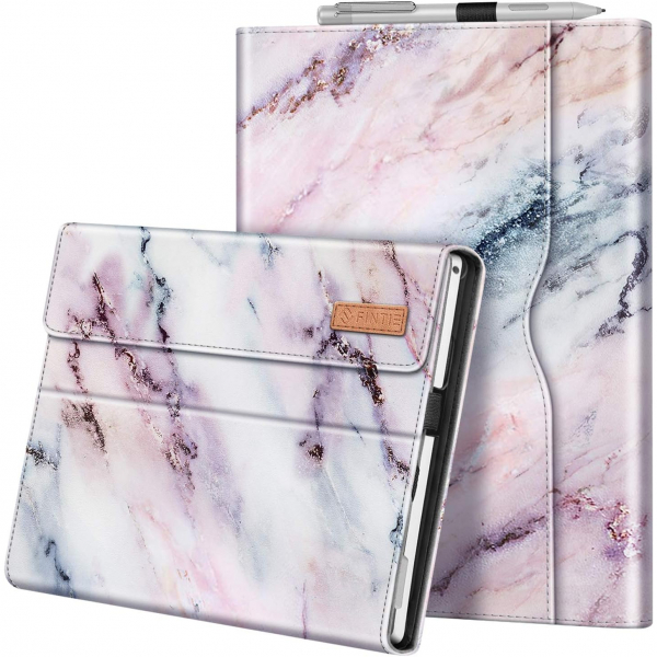 Fintie Surface Pro 7 Klf (12.3 in)-Marble Pink 