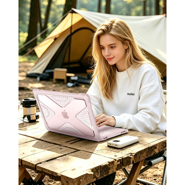 Fintie Tuatara MacBook Neo Laptop K�l�f�-Blush