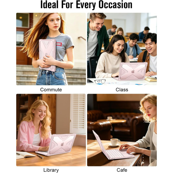 Fintie Tuatara MacBook Neo Laptop K�l�f�-Blush