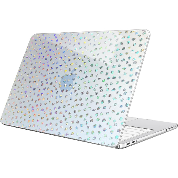 Fintie Ultra �nce �effaf MacBook Neo Laptop K�l�f�-Crystal Laser Diamond