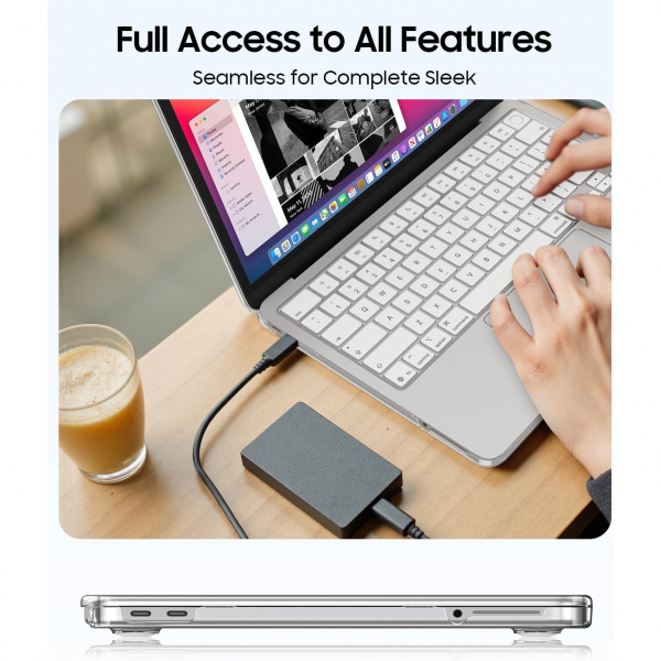 Fintie Ultra �nce �effaf MacBook Neo Laptop K�l�f�-Crystal Wow