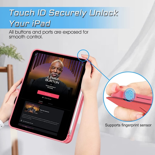 Fintie iPad 10.Nesil Manyetik Standl Klf (10.9 in)-Pink