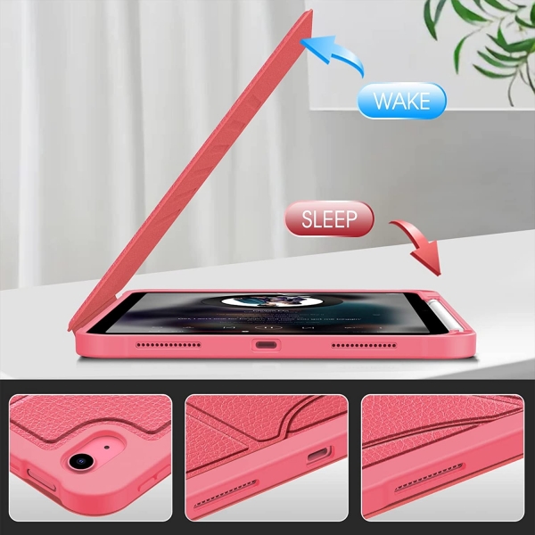 Fintie iPad 10.Nesil Manyetik Standl Klf (10.9 in)-Pink
