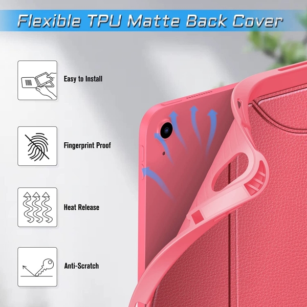 Fintie iPad 10.Nesil Manyetik Standl Klf (10.9 in)-Pink