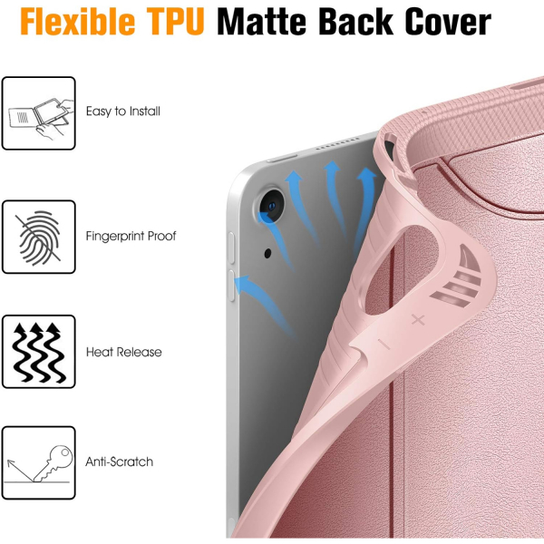 Fintie iPad Air Manyetik Standl Klf (11 in)(2024)-Rose Gold