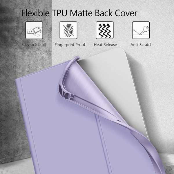 Fintie iPad 10.Nesil Uyumlu Bluetooth Klavyeli Klf(10.9 in)(2022)-Lilac