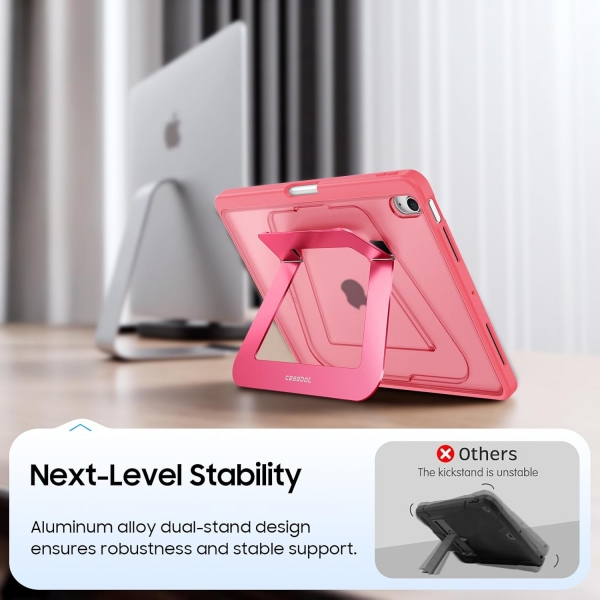 Fintie iPad Air 11 M2/M3 Kickstandl Klf-Pink