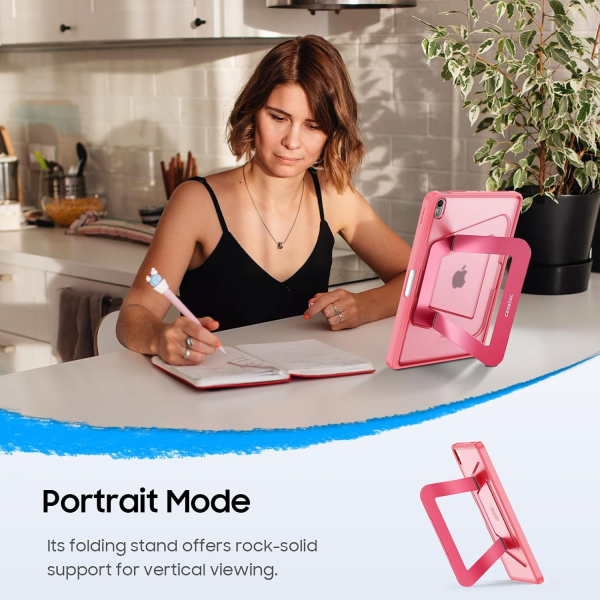 Fintie iPad Air 11 M2/M3 Kickstandl Klf-Pink