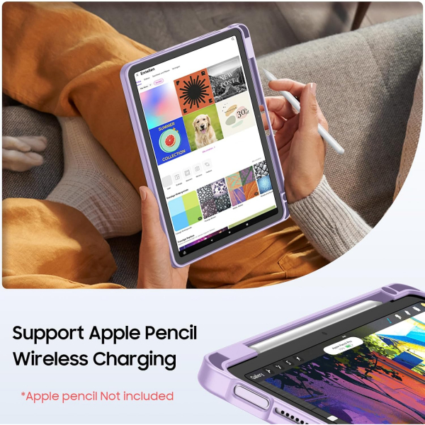 Fintie iPad Air 11 M2/M3 Kickstandl Klf-Purple